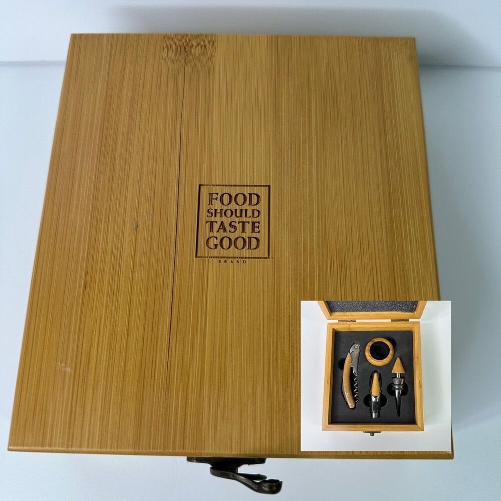 Food Should Taste Good Barware‎ Wine Accessories Gift Set Promotion Advertising